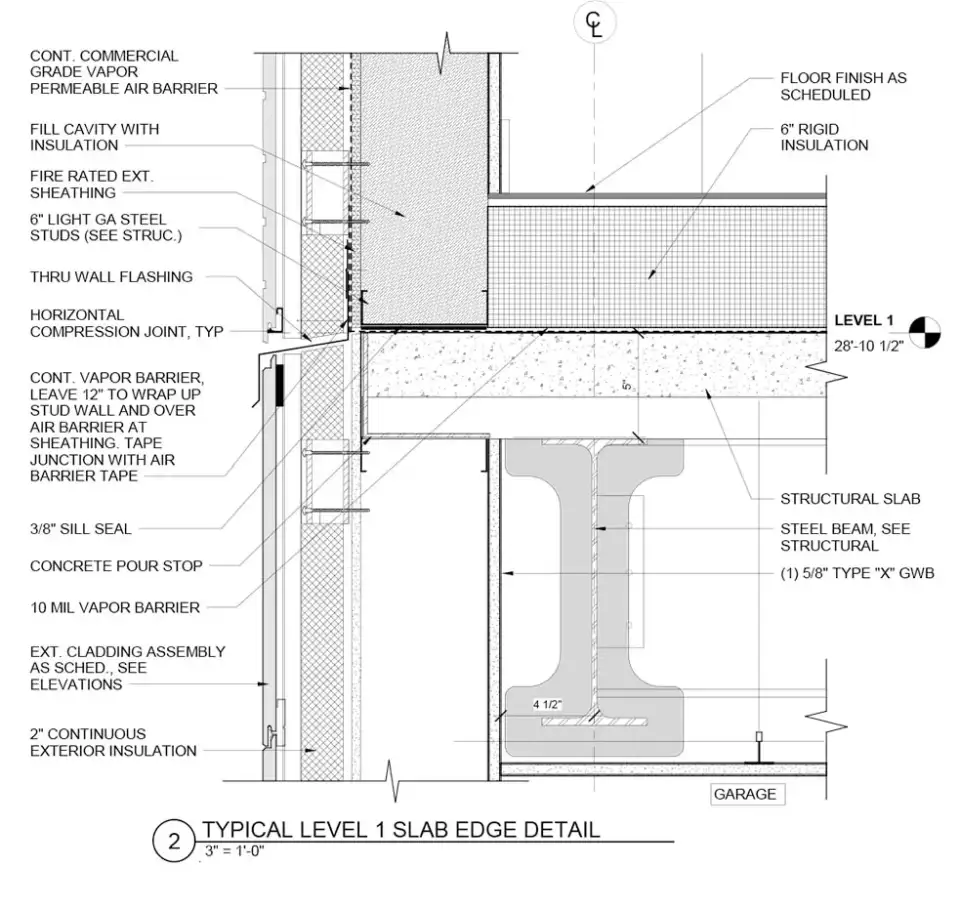 Concord Slab Edge Detail